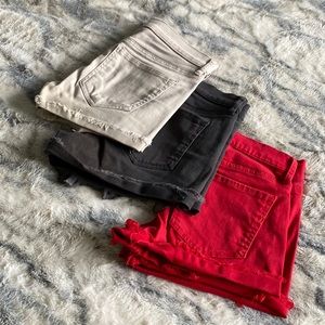 3 Express Supersoft Stretch Shortie Mid Rise Shorts Size 4